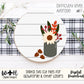 Rustic Farmhouse Sunflower Fall Foliage Shelf Sitter - Seasonal Sign Making and DIY Kits - Cut File For Glowforge Lasers - Digital SVG File