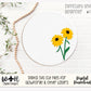 Black Eyed Susan Simple Floral Shelf Sitter - Round Sign Making and DIY Kits - Beginner Cut File For Glowforge Lasers - Digital SVG File