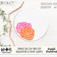 Peony Simple Floral Shelf Sitter Sign - Round Sign Making and DIY Kits - Beginner Cut File For Glowforge Lasers - Digital SVG File