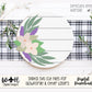 Lavender and Sage Farmhouse Floral Round - Spring Sign Making and DIY Kits - Single Line Cut File For Glowforge Laser - Digital SVG File