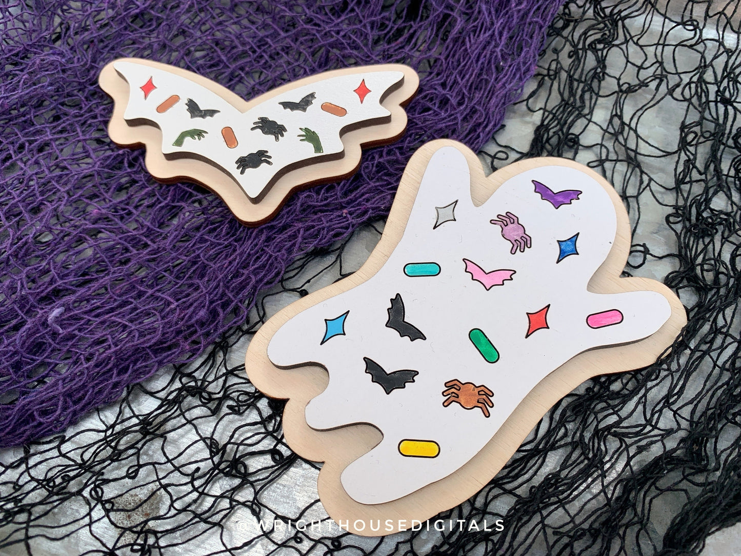 Halloween Sprinkle Cookies Bundle - Seasonal Tiered Tray Decor and DIY Kits - Cut File For Glowforge Lasers - Digital SVG File