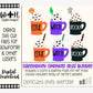 Halloween Sprinkle Mugs Bundle - Seasonal Tiered Tray Decor and DIY Kits - Cut File For Glowforge Lasers - Digital SVG File