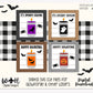 Halloween Mason Jar Candle Farmhouse Frame Sign Bundle - Tiered Tray Decor and DIY Kits - Cut File For Glowforge Lasers - Digital SVG File