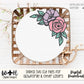 Lily and Rose Outline Floral - Spring Door Hanger - Flowers For Sign Making and DIY Kits - Cut File For Glowforge Laser - Digital SVG File