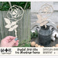 Rose Wooden Laser Cut Flowers - Simple Diy Florals For Bouquets - Files for Sign Making - SVG Cut File For Glowforge - Digital File