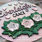 Valentines Rose Bush Shelf Sitter - Spring Floral Sign Making and DIY Kits - Single Line Cut File For Glowforge Laser - Digital SVG File