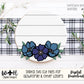 Anemone Florals Farmhouse Floral Round - Spring Sign Making and DIY Kits - Layered Cut File For Glowforge Laser - Digital SVG File