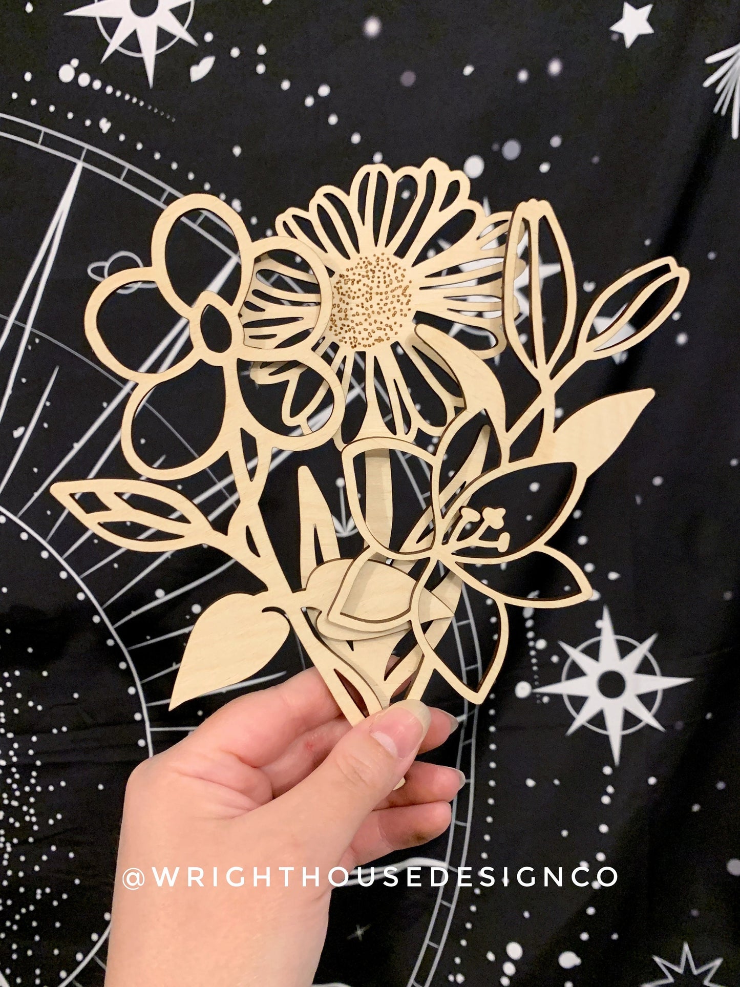 Full Laser Cut Flower Bundle - Simple Diy Florals For Bouquets - Files for Sign Making - SVG Cut File For Glowforge - Digital File