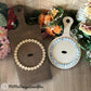 BASIC Interchangeable Beaded Cutting Boards, Round and Square for add ons.