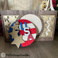 ADD ON USA Flag Patriotic design with String Stars pattern for the interchangeable baskets/boxes