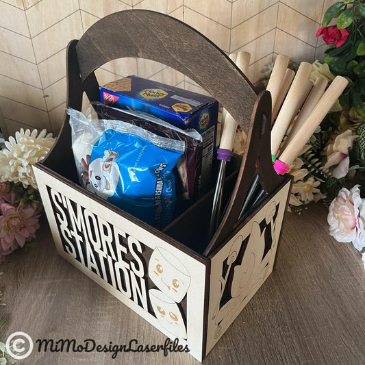 S'mores Station Basket with handle