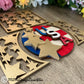 ADD ON USA Flag Patriotic design with String Stars pattern for the interchangeable baskets/boxes