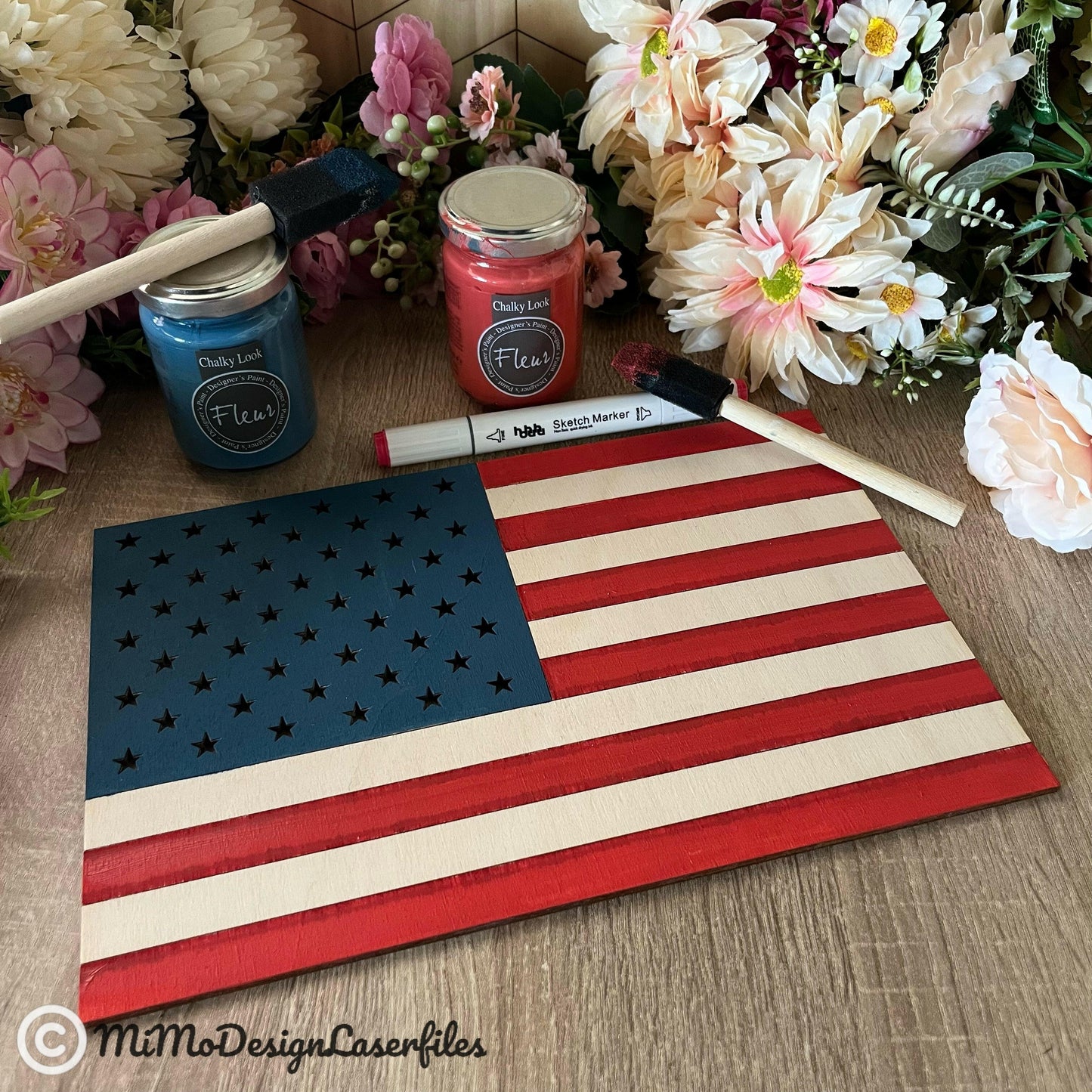 ADD ON American Flag for Inlay Trays