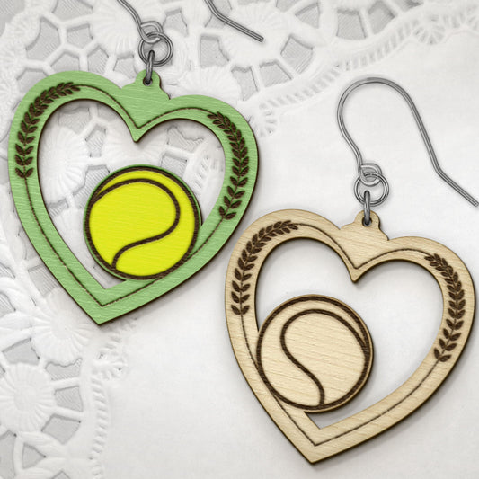 Tennis Earring SVG Bundle, 4 Tennis Earring Files, Sports Earring SVG Set, Sports Earring Cut File, Tennis Earring Template, Tennis Earring