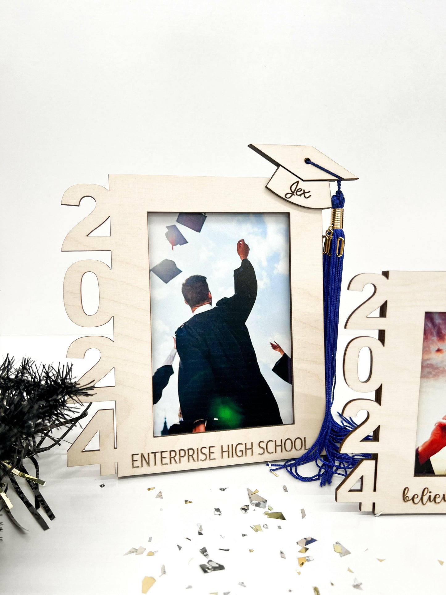 2024 Graduation Tassel Holder Frames Laser Cut Digital File | 4 Designs | Graduation SVG | Graduation Gift SVG | Graduation Gift Ideas | Graduation