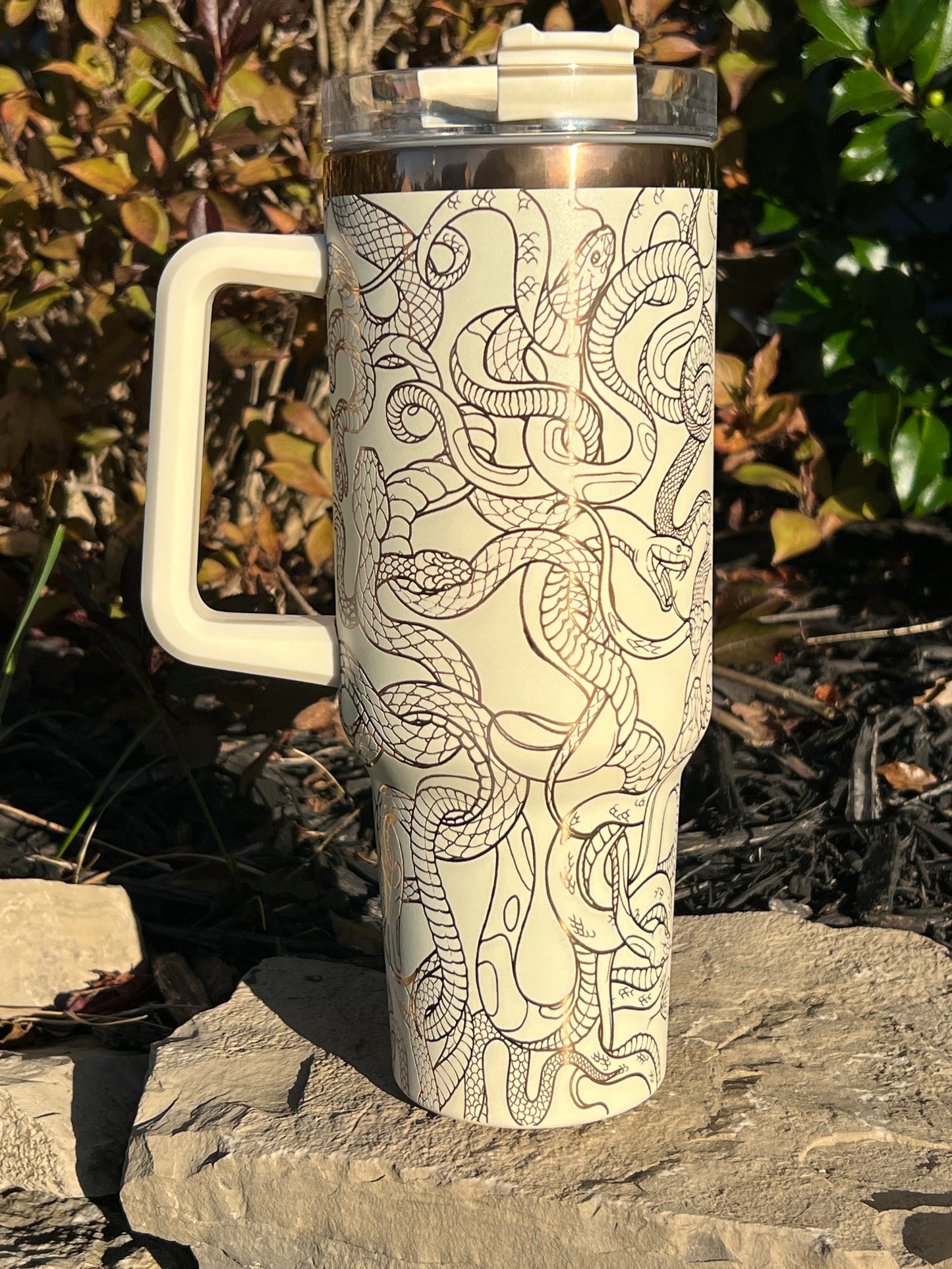 Snakes Snakes and More Snakes Laser Engraved Full Wrap Design for 40oz Tumbler, Digital Download,  Seamless Design, SVG For Laser Rotary