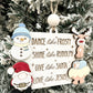 Dance Like Frosty, Shine Like Rudolph, Give Like Santa, Love Like Jesus Ornament & Magnet Laser Cut Digital File | Cute Christmas Gift