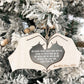 Customizable Memorial "We Know You're Right Here With Us" & "I Loved You Your Whole Life" Charm Ornament Laser Digital File | Missing You