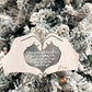 Customizable Memorial "We Know You're Right Here With Us" & "I Loved You Your Whole Life" Charm Ornament Laser Digital File | Missing You