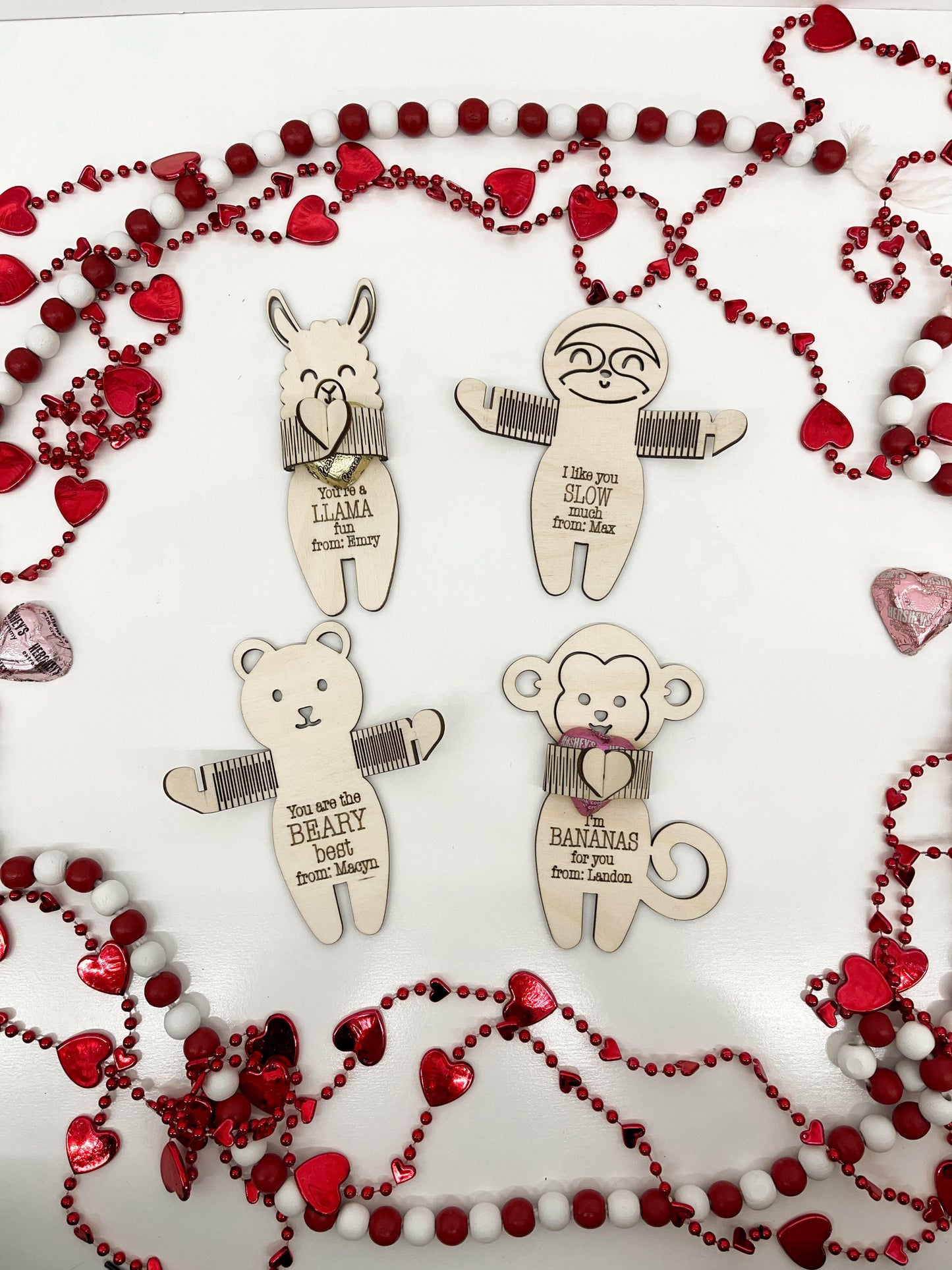 Laser Files AnimalsLaser Files AnimalsCute Animal Candy Holder Hugging Valentine Cards Laser Cut File | Sloth, Cat, Bear, Hippo, Penguin, Highland Cow, Monkey, Llama Valentines | Custom Living Hinge Valentines