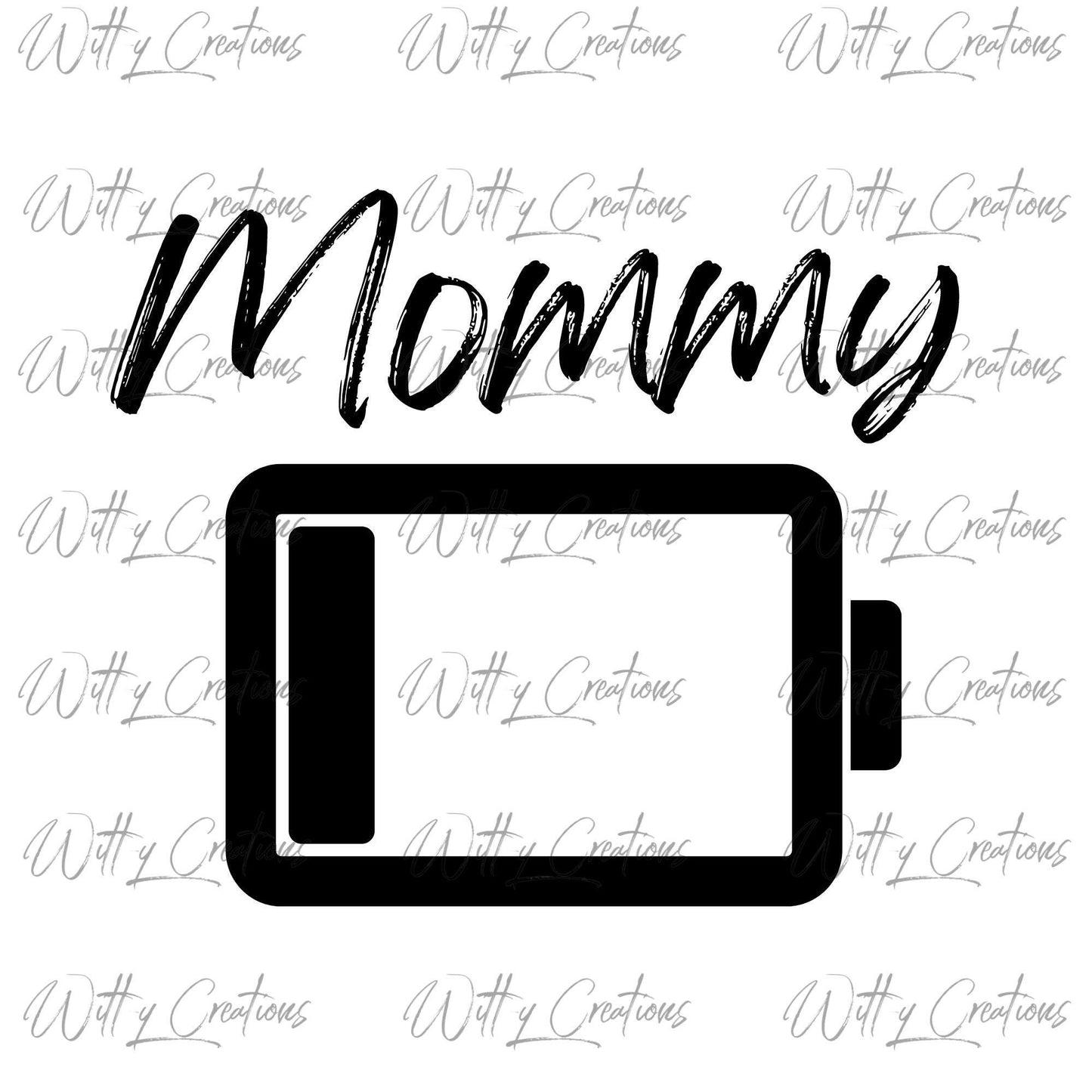 Mommy, Son and Daughter Matching draining battery PNG Digital Download