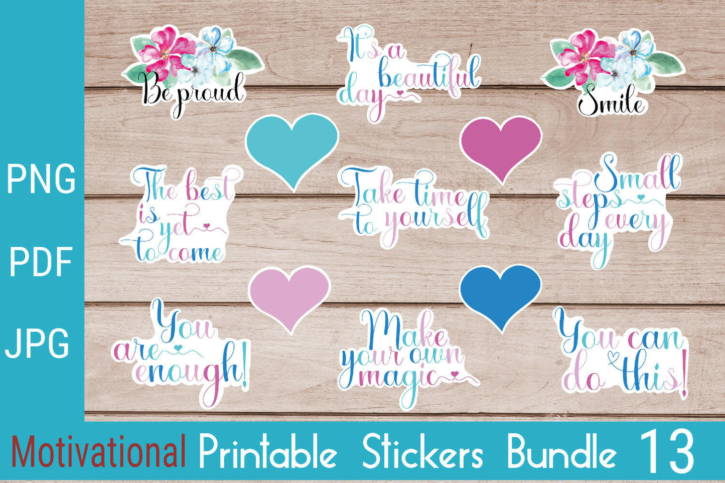 Inspirational and Motivational Stickers Bundle