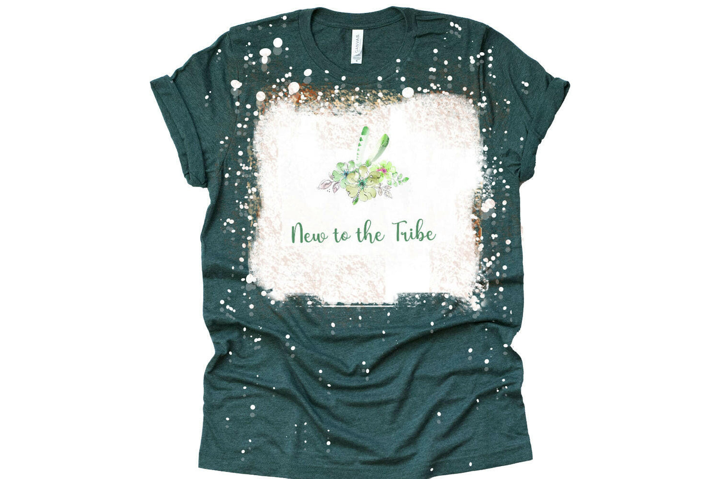 New to the Tribe sublimation design in green