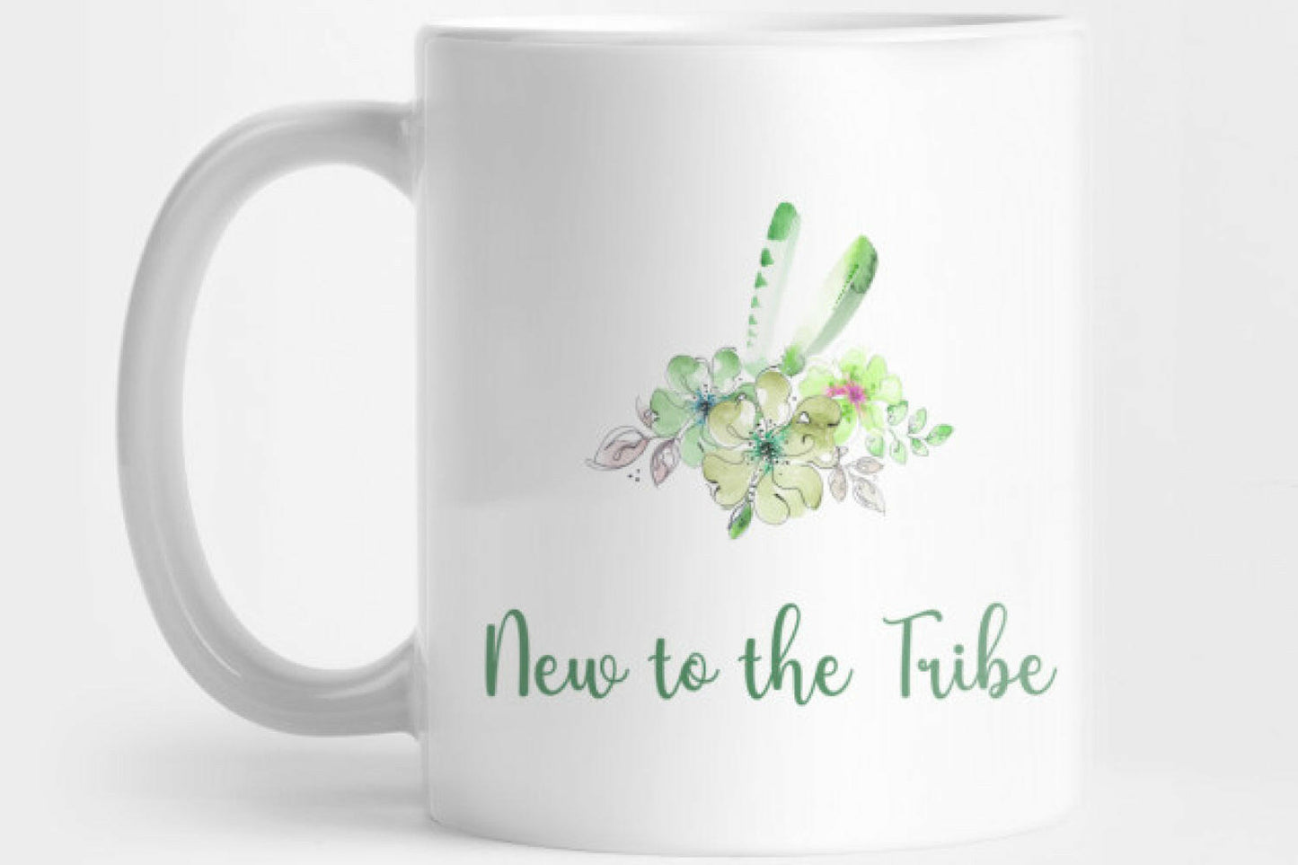 New to the Tribe sublimation design in green