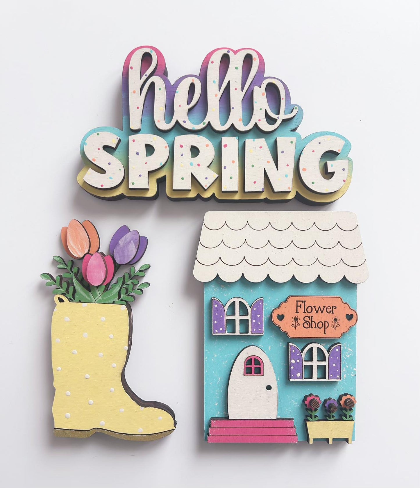 Hello Spring Shelf Sitter Set