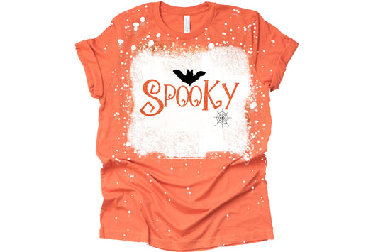 Spooky Halloween sublimation design in orange