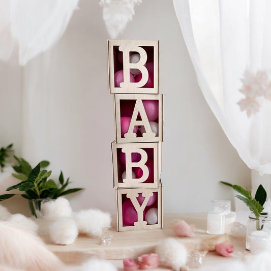 Adorable Interchangeable Alphabet Blocks Laser Cut Digital File | Perfect for Birthday Bash, Baby Shower, or Special Event | Fits Glowforge