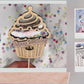 CupCake Shaker Cake Topper, Laser File - Adjustable Age, Reusable, Personalizable with Name