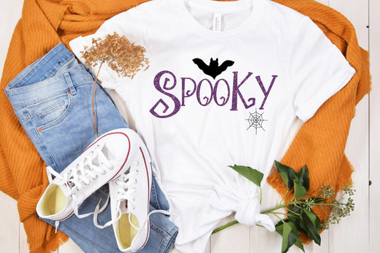 Halloween Spooky Sublimation Design in Purple