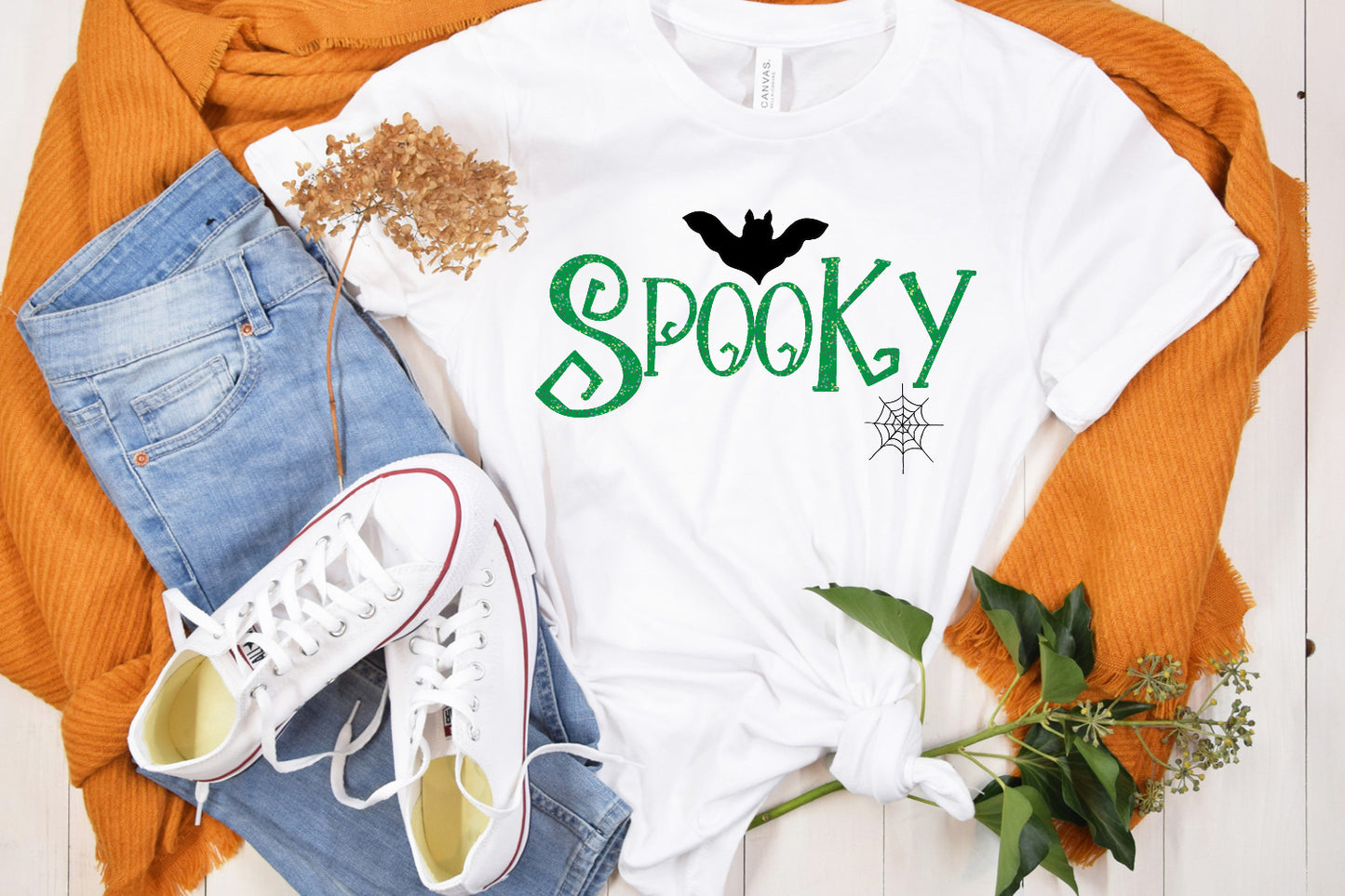 Halloween Spooky Sublimation Design in Green