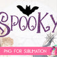 Halloween Spooky Sublimation Design in Purple