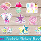 Stickers Bundle Summer 10 Designs Printable