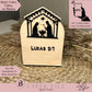 Nativity Scene NFC Shelf Sitter Digital File – Elegant Bible Verse Keepsake for Laser Cutting