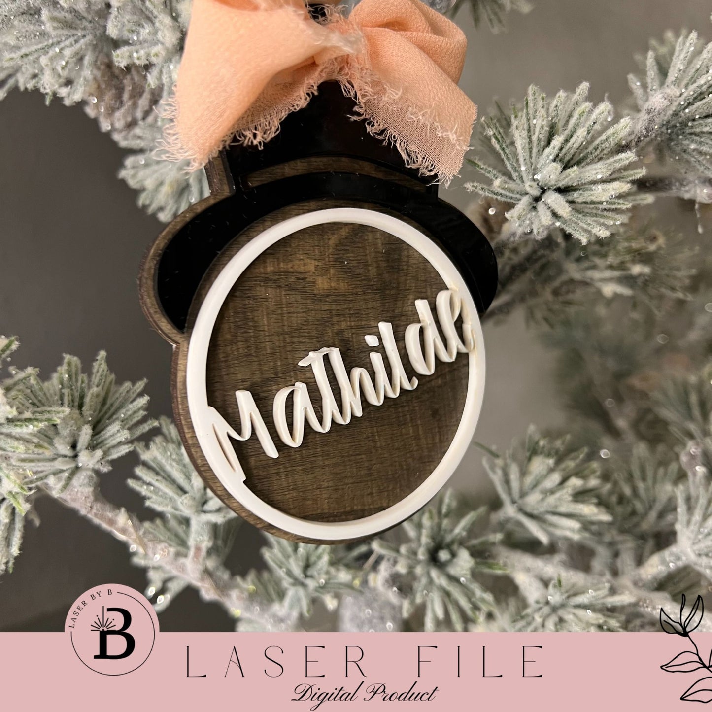 Cute Personalized Snowman Ornament – Custom Name & Memory Storage | 85x112 mm