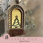 Arch-Shaped Christmas Ornaments Laser Files | Easy Macramé Detail | 4 Festive Designs