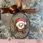 Joy Snowman Ornament -  Honeycomb Pattern with easy Score & Engrave Options