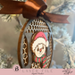 Joy Snowman Ornament -  Honeycomb Pattern with easy Score & Engrave Options