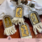 Christmas Arch Ornament Laser File | "Peace, Angel, Faith, Glory"