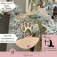 Cat Paw Memorial Keepsake Ornament – Personalize with Voice, Video, or Photos