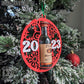 Mini Shooter Christmas New Year Ornament, Compatible with Tito's Booze Bottle Shot, Alcohol 50 ML, Round Liquor Holder, SVG, Digital Laser Cut File, Gift