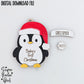 Penguin Baby's First Christmas Ornament, SVG, Laser Cut File, Personalized 1st Year Christmas, New Baby, Newborn, Shower Gift, 2024