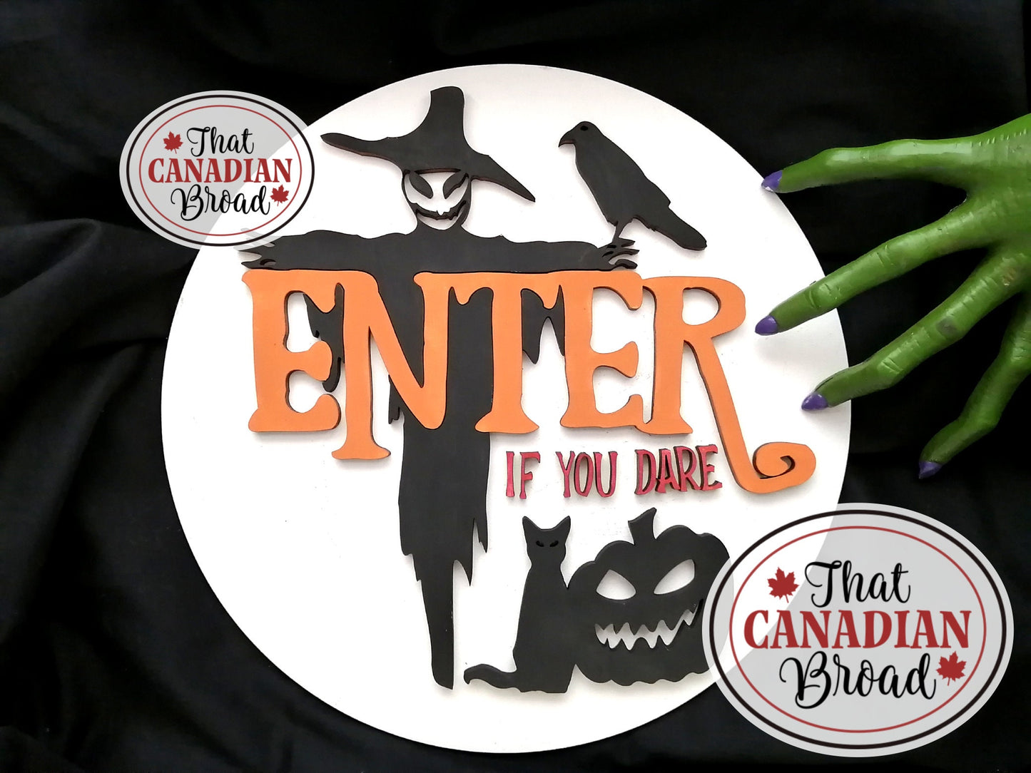 Enter If You Dare Halloween Sign, SVG file for laser cutters