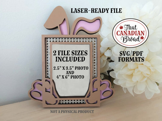 Easter Frame, SVG/PDF format for laser cutters, laser file, digital file only