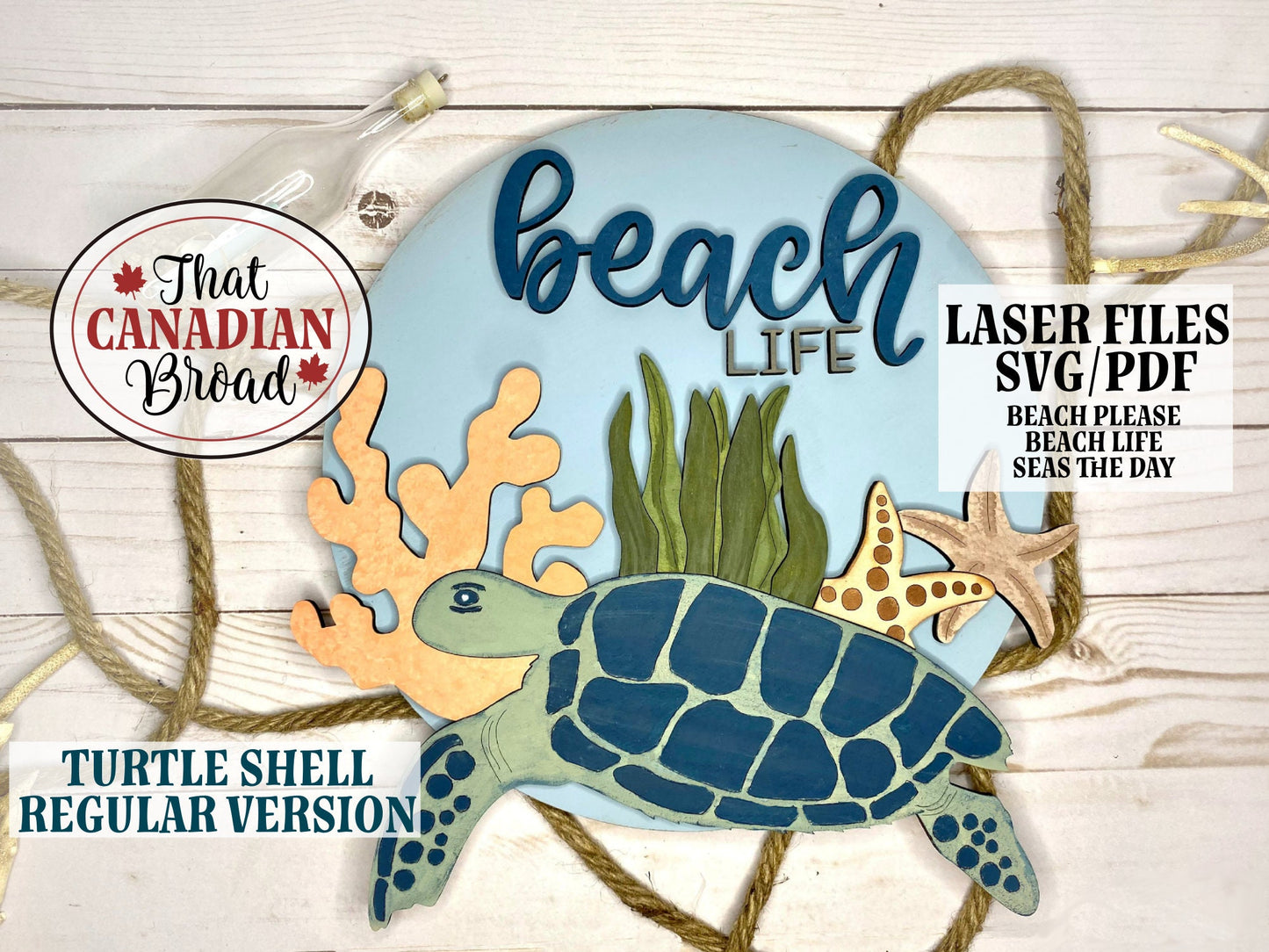 Sea Turtle Laser Cut Sign Set, 3 versions, laser files, digital files, glowforge, laser, SVG, PDF