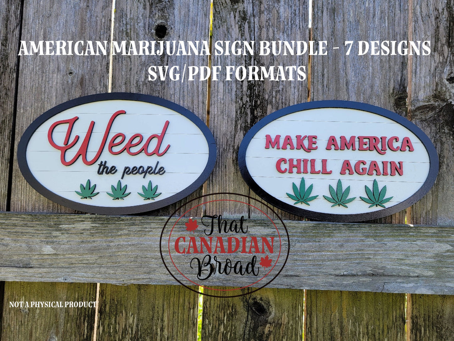 American themed CANNABIS Sign Bundle, 7 DESIGNS, laser files, digital files, glowforge, laser