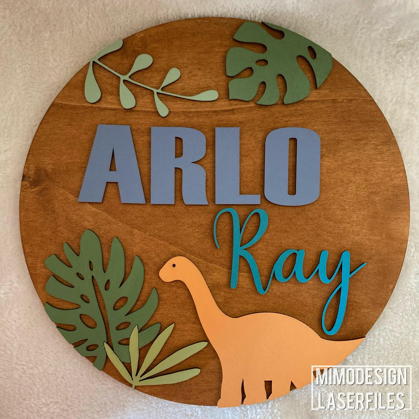 Dinosaur Name / Nursery Sign / Door Hanger